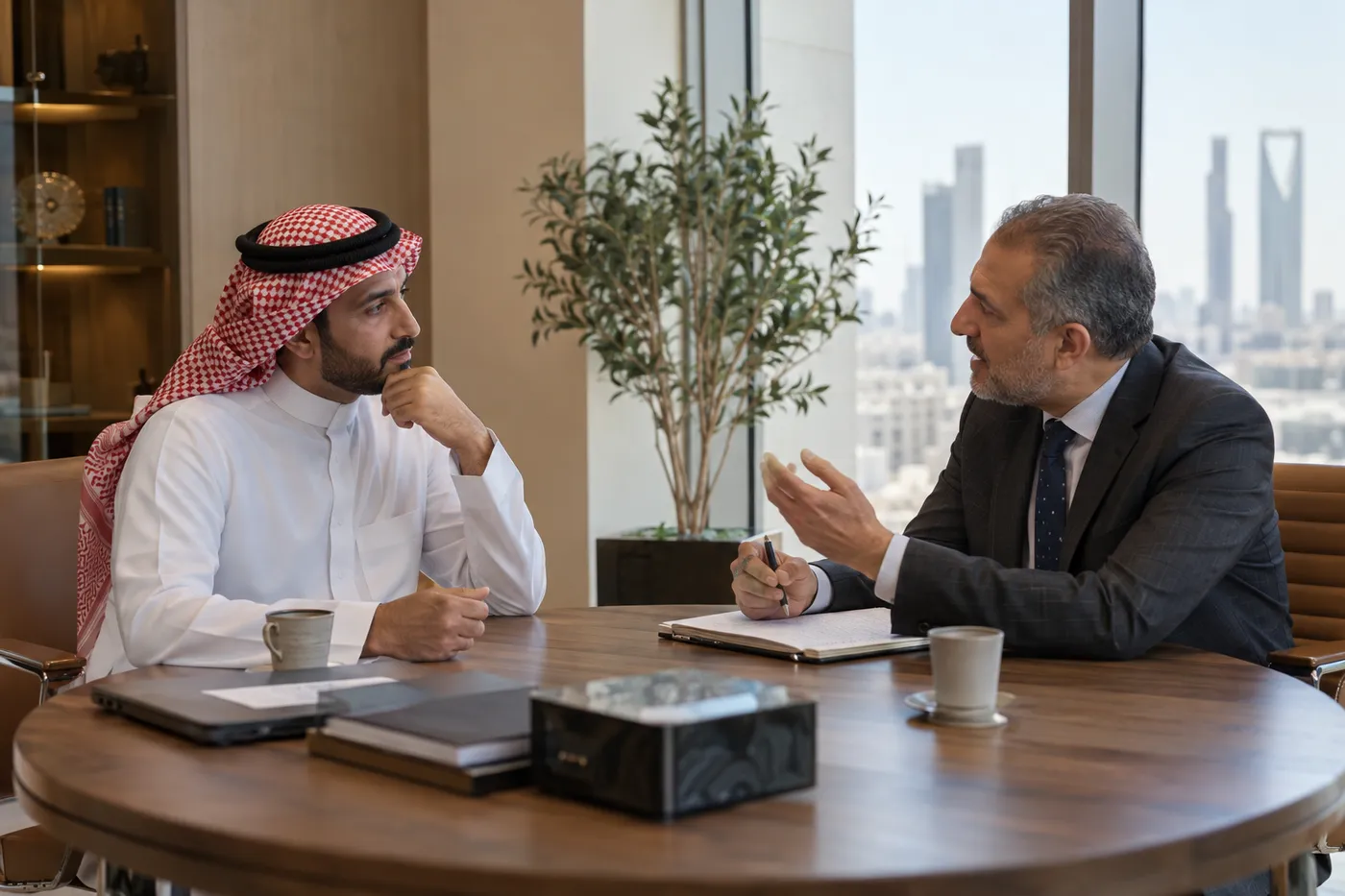 المقابلات المنظمة والمحاور الآلي
